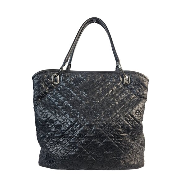 LOUIS VUITTON Antheia GM Lilia Tote Bag Monogram Quilted Leather LV Silver Lock - Picture 4 of 16